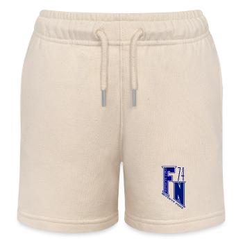 FN SEVENTY FOUR bleu - Short de jogging enfant bio Stanley/Stella - écru doux - Devant