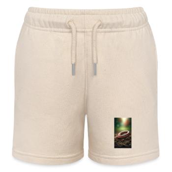Earthworm - Kids Organic Sweat Shorts by Stanley/Stella - soft Ecru - Front