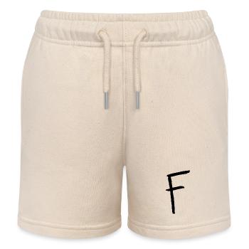 Buchstaben F - Kinder Organic Joggingshorts Mini Bolter von Stanley/Stella - Natur - Vorne