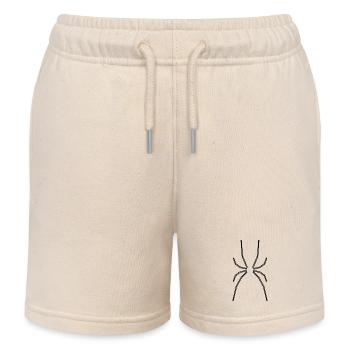 Spider Legs - Kids Organic Sweat Shorts by Stanley/Stella - soft Ecru - Front