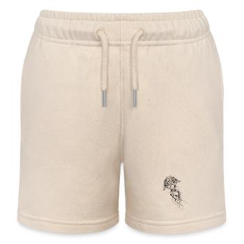 Eine kunstvoll verzierte Qualle - Kinder Organic Joggingshorts Mini Bolter von Stanley/Stella - Natur - Vorne