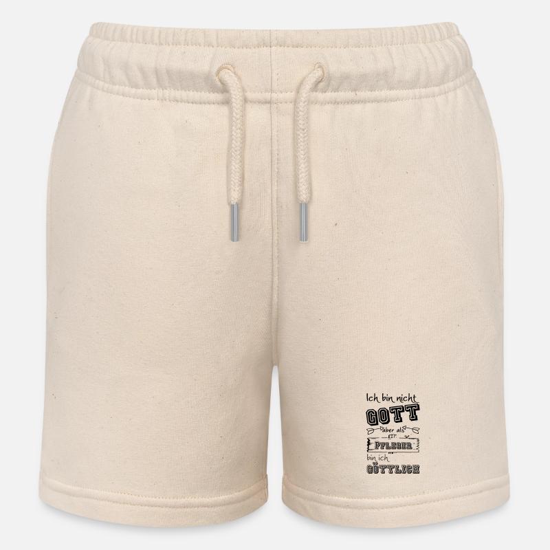 Göttlicher Pfleger Geschenk - Kinder Organic Joggingshorts Mini Bolter von Stanley/Stella - Natur