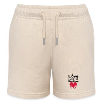 Liebe Behinderung Rollstuhl Spruch Geschenk - Kinder Organic Joggingshorts Mini Bolter von Stanley/Stella - Natur - Vorne