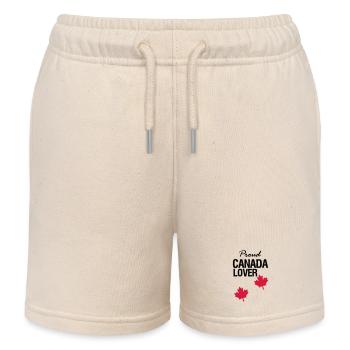 Canada Lover Kanada Land Nordamerika Geschenk - Kinder Organic Joggingshorts Mini Bolter von Stanley/Stella - Natur - Vorne