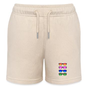 Sunglasses - Kids Organic Sweat Shorts by Stanley/Stella - soft Ecru - Front
