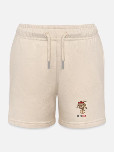 Oh mi cabra - Oh Dios mío - Stanley/Stella børne sweatshorts økologisk - blød ecru