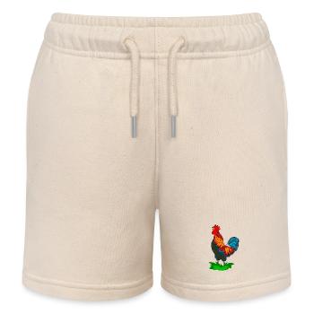 coq - Short de jogging enfant bio Stanley/Stella - écru doux - Devant