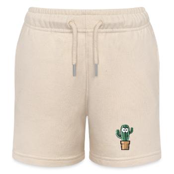 Comic Cactus Symbol Gift Idea Comic Fun Cactus - Short de jogging enfant bio Stanley/Stella - écru doux - Devant