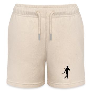 Bruce Lee Kung Fu Escrima Schattenfigur - Kinder Organic Joggingshorts Mini Bolter von Stanley/Stella - Natur - Vorne