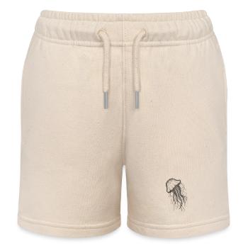 Qualle Jellyfish - Kinder Organic Joggingshorts Mini Bolter von Stanley/Stella - Natur - Vorne
