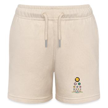 Test oculaire Happy - Short de jogging enfant bio Stanley/Stella - écru doux - Devant