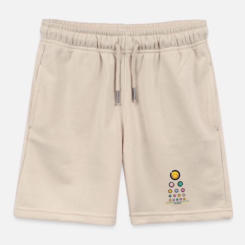 Eye test Happy Kids Organic Sweat Shorts by Stanley/Stella
