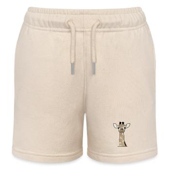 Giraffe - Kinder Organic Joggingshorts Mini Bolter von Stanley/Stella - Natur - Vorne