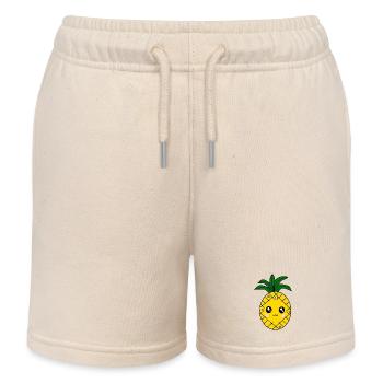 Fasching, Karneval, Kostüm, Ananas - Kinder Organic Joggingshorts Mini Bolter von Stanley/Stella - Natur - Vorne
