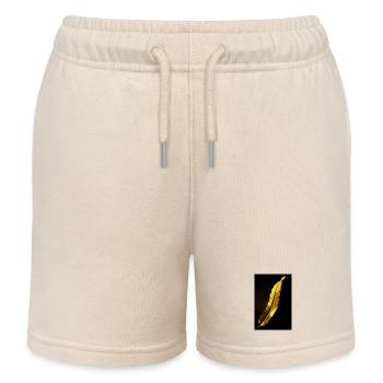 Feder - Kinder Organic Joggingshorts Mini Bolter von Stanley/Stella - Natur - Vorne
