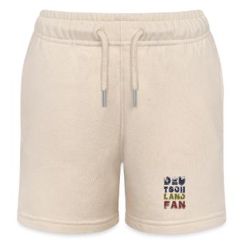 DEUTSCHLAND FAN Schriftzug - Kinder Organic Joggingshorts Mini Bolter von Stanley/Stella - Natur - Vorne
