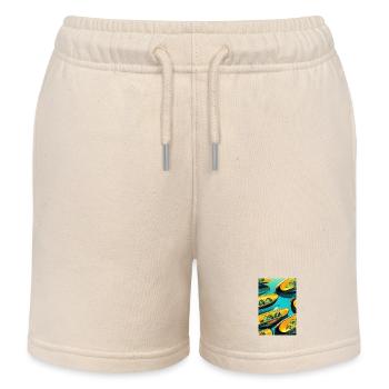 Mussels - Kids Organic Sweat Shorts by Stanley/Stella - soft Ecru - Front