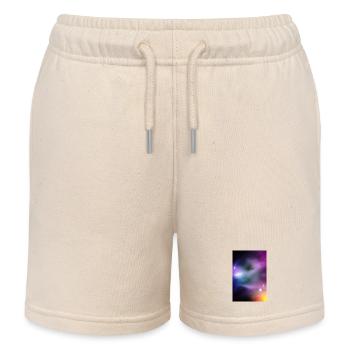 Galaxy Image - Kids Organic Sweat Shorts by Stanley/Stella - soft Ecru - Front