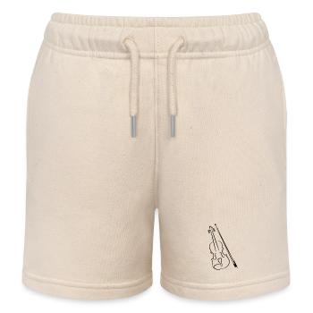 Geige und Bogen - Kinder Organic Joggingshorts Mini Bolter von Stanley/Stella - Natur - Vorne