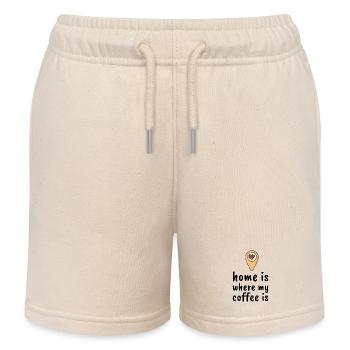 Home Is Where My Coffee Is - Kinder Organic Joggingshorts Mini Bolter von Stanley/Stella - Natur - Vorne