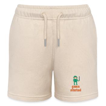 Spiel Beginnt - Zurück zur Schule - Kinder Organic Joggingshorts Mini Bolter von Stanley/Stella - Natur - Vorne
