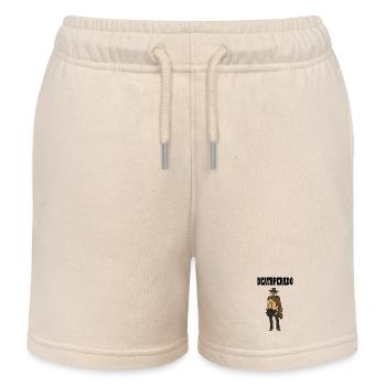 Cowboy squelette - Short de jogging enfant bio Stanley/Stella - écru doux - Devant
