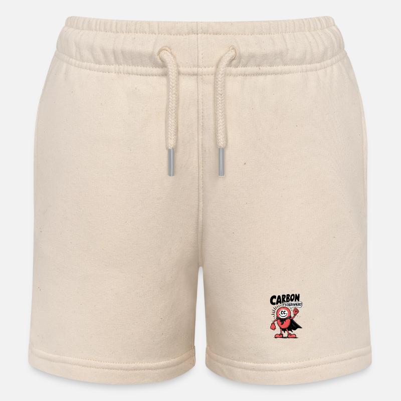 Comic Carbon - It's Everywhere! - Kinder Organic Joggingshorts Mini Bolter von Stanley/Stella - Natur