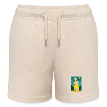 Die Venus (am Strand) - Kinder Organic Joggingshorts Mini Bolter von Stanley/Stella - Natur - Vorne