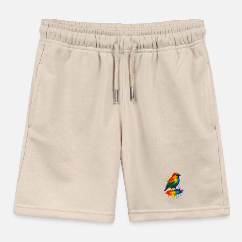 Ulm Rainbow Sparrow Kids Organic Sweat Shorts by Stanley/Stella