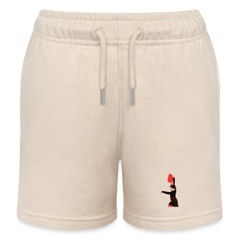 Flamand - Short de jogging enfant bio Stanley/Stella - écru doux - Devant