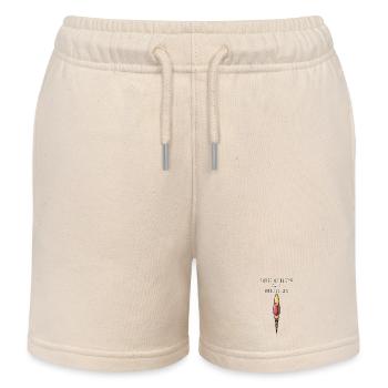 Bonjour ? Glace très fine - Short de jogging enfant bio Stanley/Stella - écru doux - Devant
