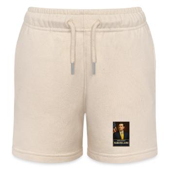 Design Président Babaland Humoristique - Short de jogging enfant bio Stanley/Stella - écru doux - Devant