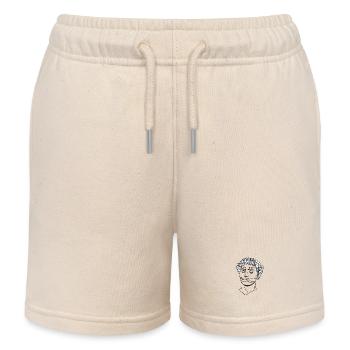 Letzte Fahrt Maske mit Stacheldraht - Kinder Organic Joggingshorts Mini Bolter von Stanley/Stella - Natur - Vorne
