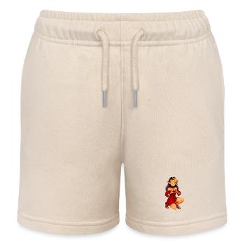 Zayra – Cœur Gest de la femme elfe magique en rouge - Short de jogging enfant bio Stanley/Stella - écru doux - Devant