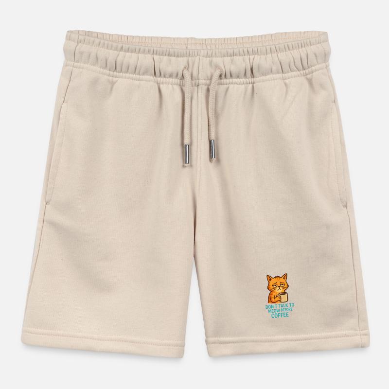 Grummelkat Kaffee Spruch Kinder Organic Joggingshorts Mini Bolter von Stanley/Stella