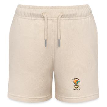 Espresso Yourself - Kinder Organic Joggingshorts Mini Bolter von Stanley/Stella - Natur - Vorne