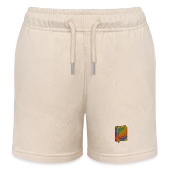 Hexenbuch | Sternenbuch mit Pentagramm - Kinder Organic Joggingshorts Mini Bolter von Stanley/Stella - Natur - Vorne