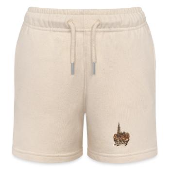 Freiburg Altstadt mit Handlettering - Kinder Organic Joggingshorts Mini Bolter von Stanley/Stella - Natur - Vorne