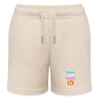 Gender Reveal Halloween Werdende Mama - Kinder Organic Joggingshorts Mini Bolter von Stanley/Stella - Natur - Vorne