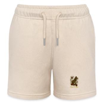 Tribal Fox - Here & Now - Kids Organic Sweat Shorts by Stanley/Stella - soft Ecru - Front