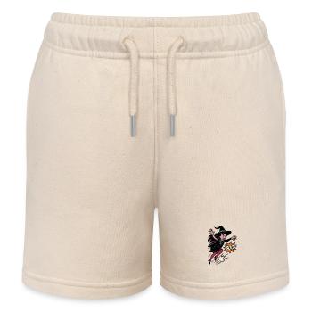 Hexenheldin im Sprung Boo - Kinder Organic Joggingshorts Mini Bolter von Stanley/Stella - Natur - Vorne