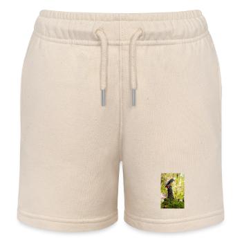 Crimson Crest Woodpecker Forest - Kinder Organic Joggingshorts Mini Bolter von Stanley/Stella - Natur - Vorne