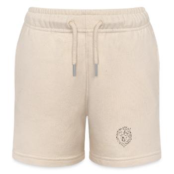 Flammenherz Liebespaar- Liebendes Paar - Kinder Organic Joggingshorts Mini Bolter von Stanley/Stella - Natur - Vorne