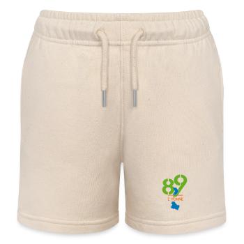 Logo 89 L'Yonne  - Short de jogging enfant bio Stanley/Stella - écru doux - Devant