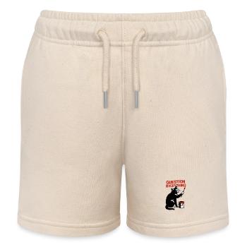 Alles in Frage stellen: Katzenkunst - Kinder Organic Joggingshorts Mini Bolter von Stanley/Stella - Natur - Vorne