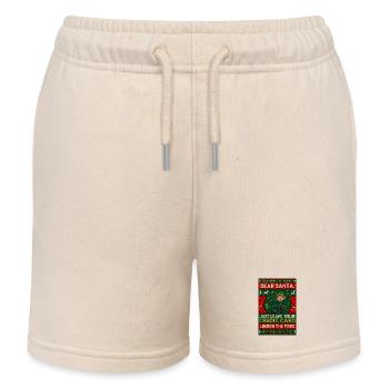 Cher Noël Vilain Père Noël - Short de jogging enfant bio Stanley/Stella - écru doux - Devant
