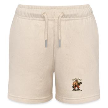 Les biceps brûlent à Noël - Short de jogging enfant bio Stanley/Stella - écru doux - Devant