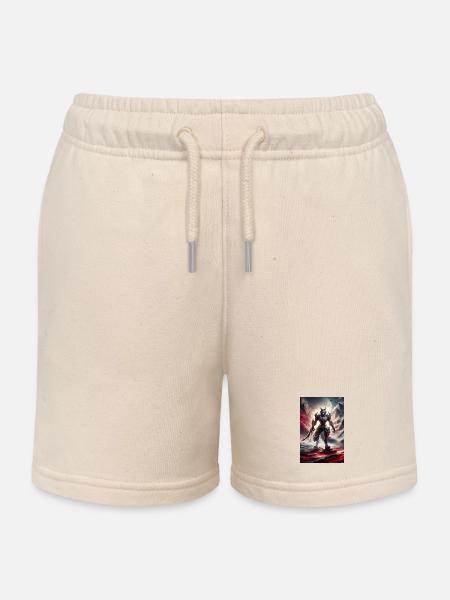 Lupinen-Dämonenritter-Rüstung - Kinder Organic Joggingshorts Mini Bolter von Stanley/Stella - Natur