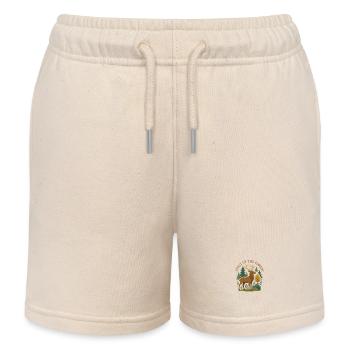 Reh im Wald: Geist des Waldes - Kinder Organic Joggingshorts Mini Bolter von Stanley/Stella - Natur - Vorne