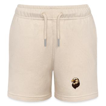 Kraftvoller Adlerkopf Illustration - Kinder Organic Joggingshorts Mini Bolter von Stanley/Stella - Natur - Vorne